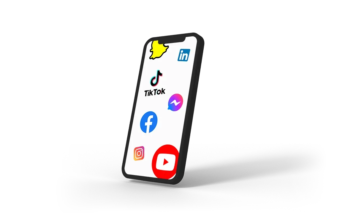Social media mobile mockup