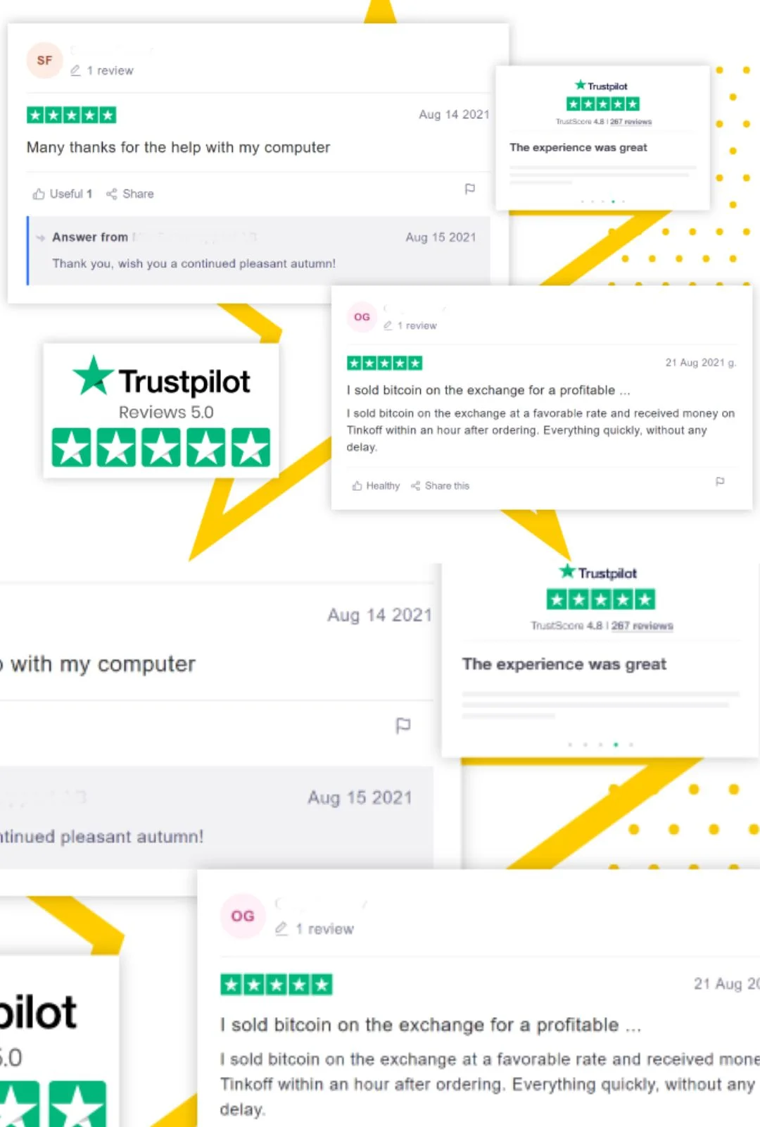 Trustpilot reviews